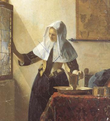 Jan Vermeer Vrouw met waterkan (mk26) china oil painting image